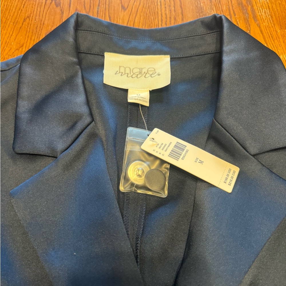 Anthropologie mare mare blazer romper navy
